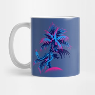 Snake Palms - Blue / Pink Mug